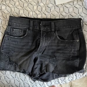 old navy black jean shorts, size 4
